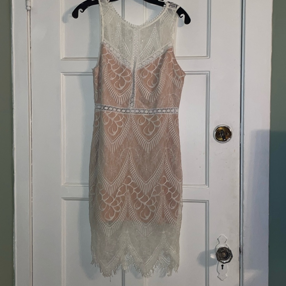 Lulus white lace dress